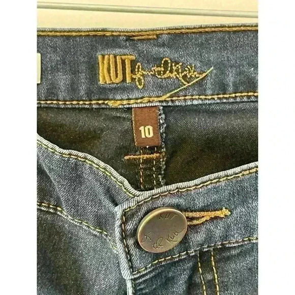 Kut From The Kloth Michelle Slim Flare Stretch Womens Jeans Dark Wash Size 10 - Picture 3 of 5